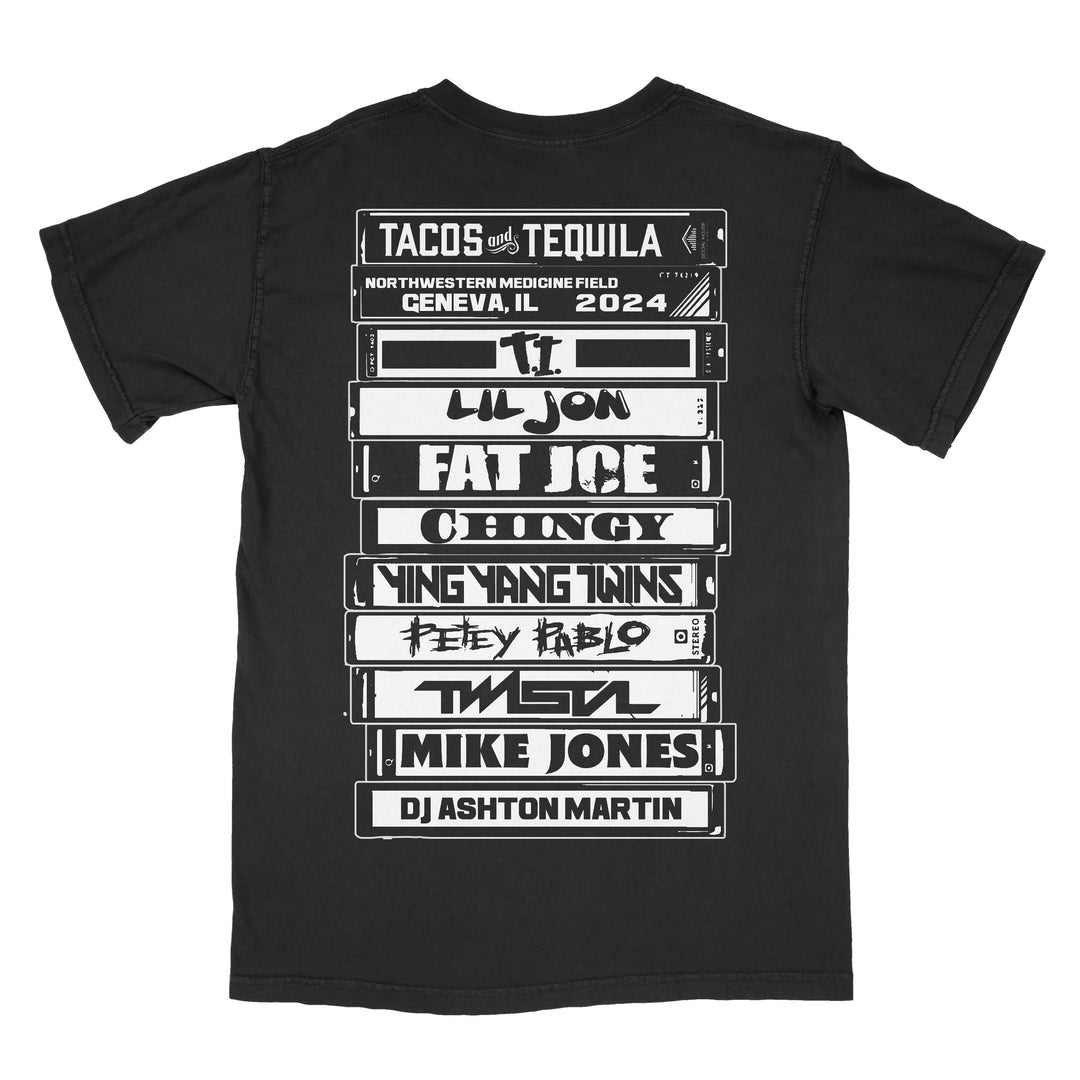 Tacos and Tequilas Stacked Tapes CHI- Tee : Unisex