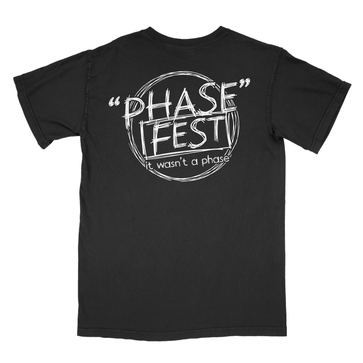 "Phase" Fest White Circle Logo Pocket - Tee : Unisex