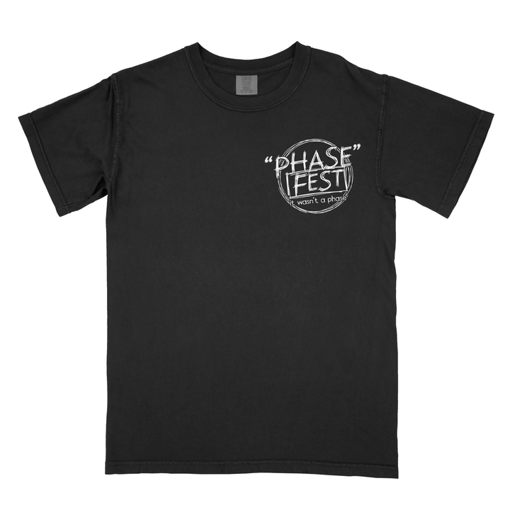 "Phase" Fest White Circle Logo Pocket - Tee : Unisex