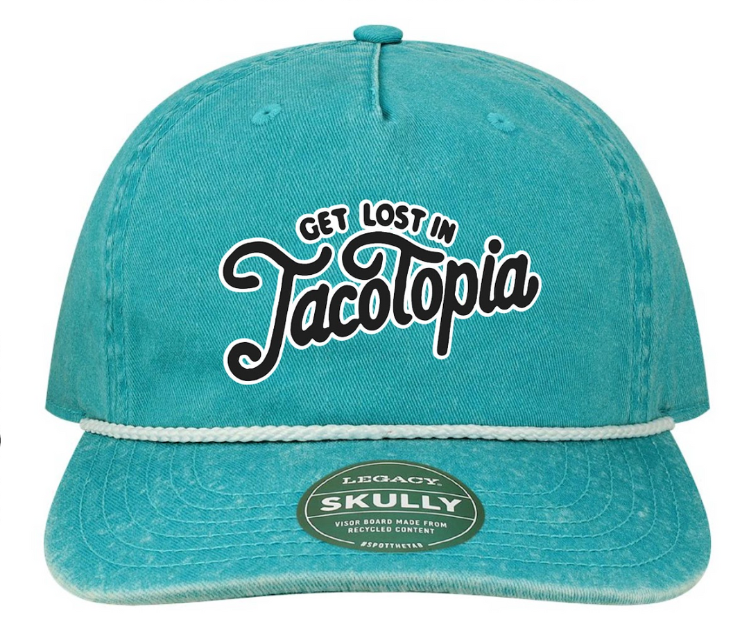 Dad Hat - LOST IN TACOTOPIA HAT - Aqua