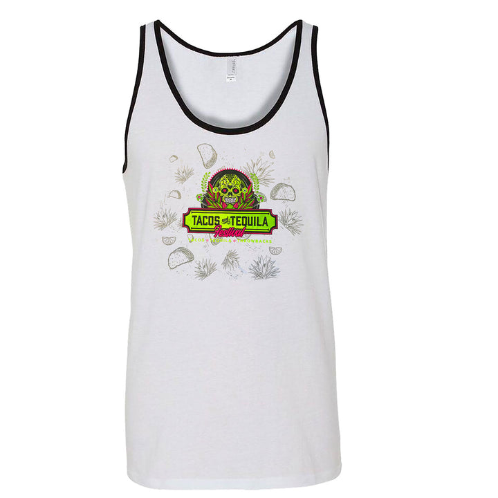 Tacos and Tequila Logo - Tank : Unisex